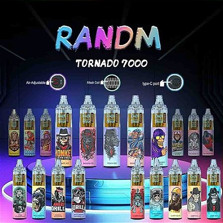 Descartável RandM Tornado 7000 Puffs - Fumot