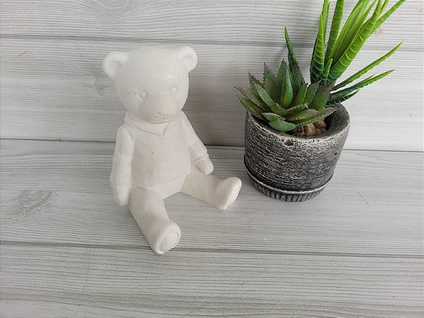 URSO SENTADO LISO EM 3D