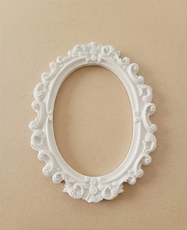 Aplique de Moldura Oval Média