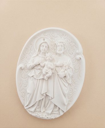 Aplique Familia Sagrada na Placa