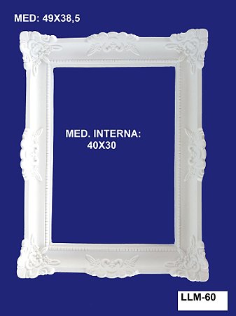 MOLDURA RETANGULAR EM RESINA 49X38,5