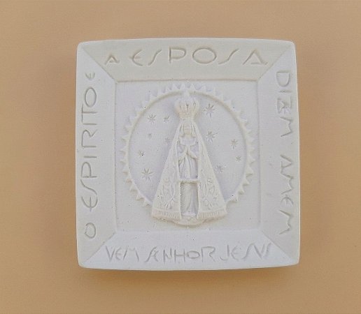 Aplique Nossa Senhora Aparecida de Resina