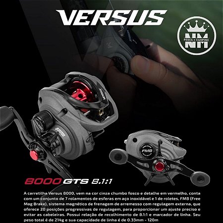 Kit vara + Carretilha Versus 8000 Marine Sport