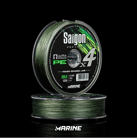 Linha multifilamento SAIGON x4 da Marine Sport