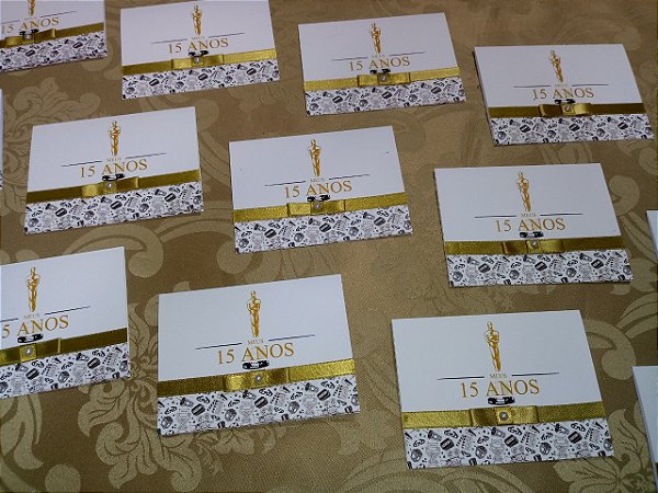 Convite Aniversário Oscar Cinema