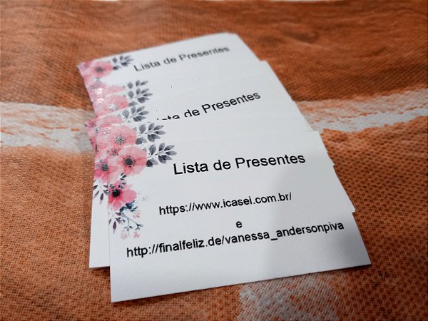 Tags Individual Lista de Presentes