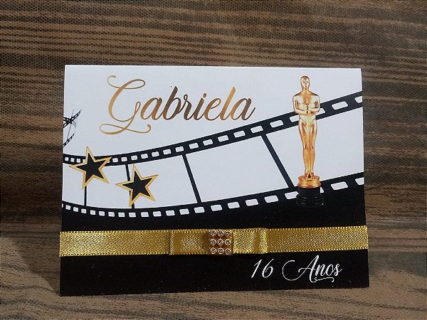Convite Aniversário Oscar Cinema