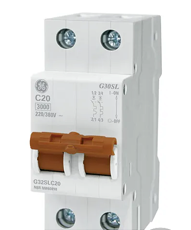 Disjuntor Din Bipolar 50A