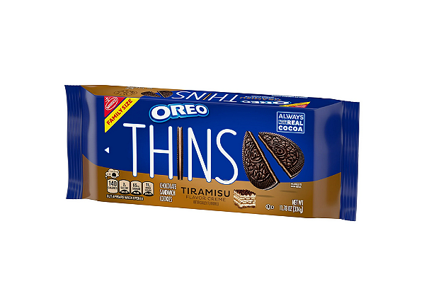 OREO Thins Tiramisu Creme Chocolate Sandwich Cookies 261 g