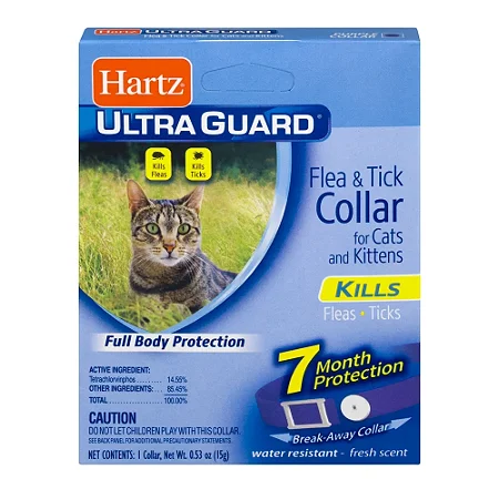 Hartz UltraGuard Coleira para Gatos e Gatinhos Proteção de 7 Meses