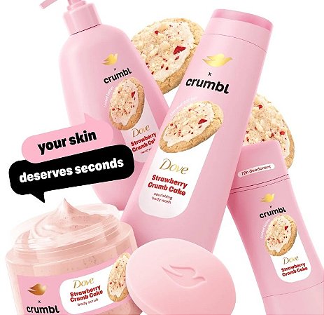 Dove Strawberry Crumb Cake Edição Limitada
