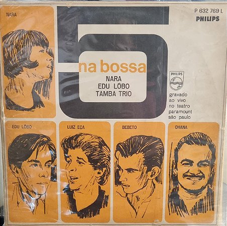 LP 5 NA BOSSA NARA LEÃO, EDU LOBO E TAMBA TRIO 1965 - USADO