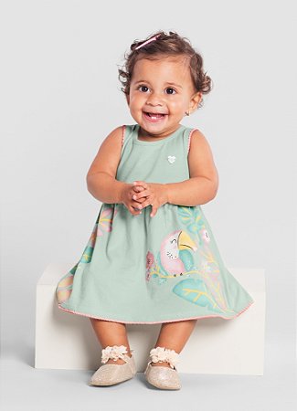 Vestido Infantil Brandili Tamanho P-M-G