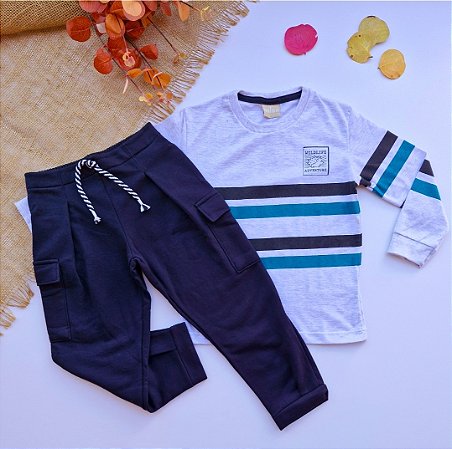 Conjunto Infantil Menino Milon Meia Estação Tamanho 3
