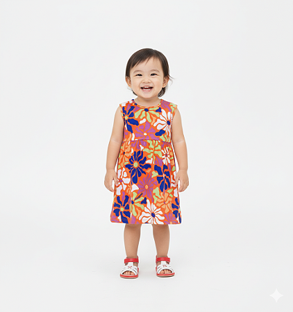 Vestido Infantil Menina Kely Ket Tamanho 2 Verão Floral