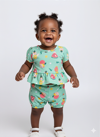 Conjunto Bebê Menina Kely Ket Tamanho M