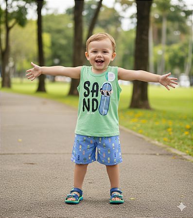 Conjunto Infantil Menino Malwee Tamanho 2 Verão