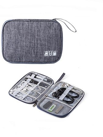 Case Organizador de Cabos/ Fios E Acessórios Eletrônicos Bolsa Impermeável Para Mala De Viagem