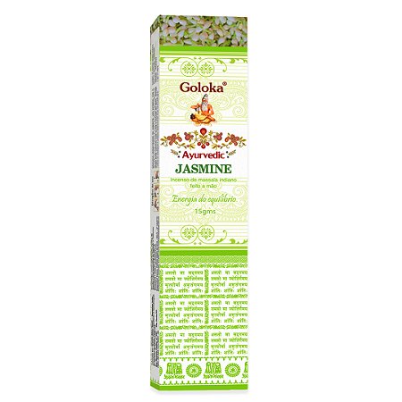 Incenso Indiano Goloka Ayurvedic - Jasmine - 15 g