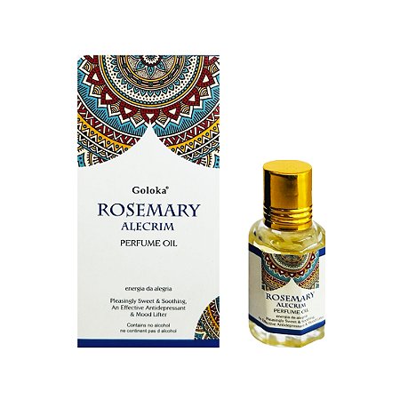 Óleo  Perfumado Indiano  Goloka - Rosemary/Alecrim  10ml