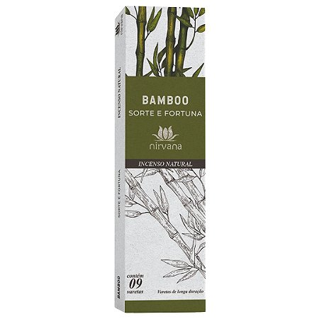 Incenso Nirvana Natural - Bamboo - 9 Varetas