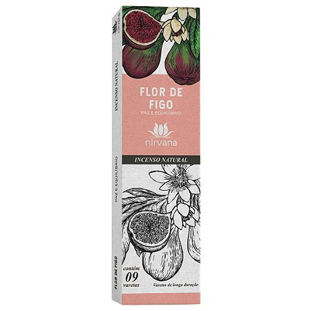 Incenso Nirvana Natural - Flor de Figo - 9 Varetas