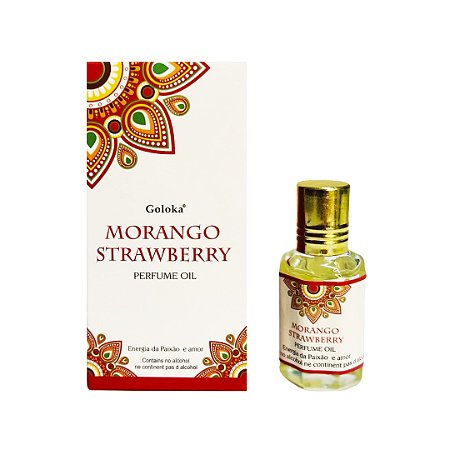 Óleo Perfumado Indiano Goloka - Morango 10ml