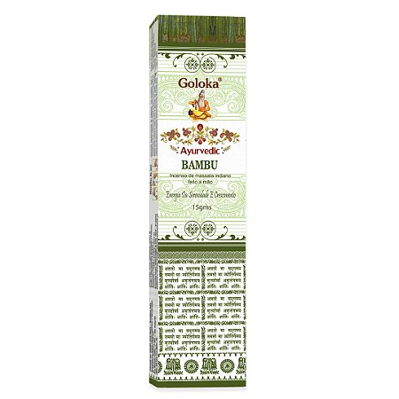 INCENSO GOLOKA AYURVEDIC BAMBU - 15G