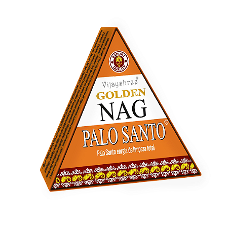 Incenso Cone Cascata Cx Triangular - Golden Nag - Palo Santo