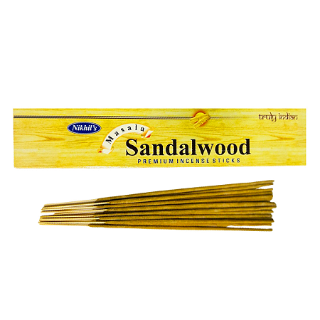 Incenso Indiano Massala Premium Sandalwood - Nikhils - 15 Varetas