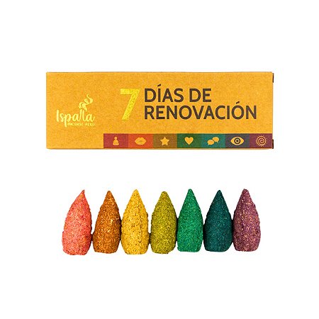 INCENSO NATURAL PERUANO ISPALLA - 7 DIAS RENOVAÇÃO - 100% NATURAL