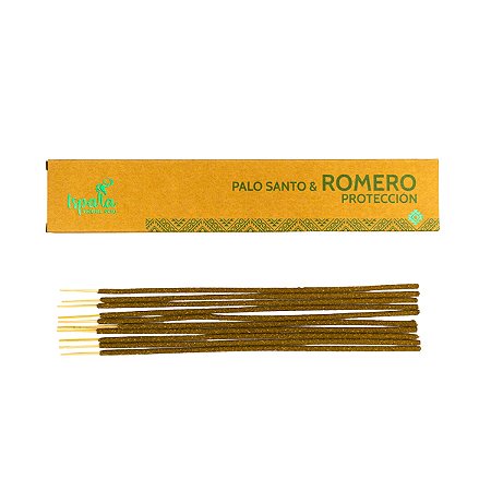 INCENSO PERUANO ISPALLA 10 VARETAS - AROMA PALO SANTO & ROMERO - ALECRIM - PROTEÇÃO