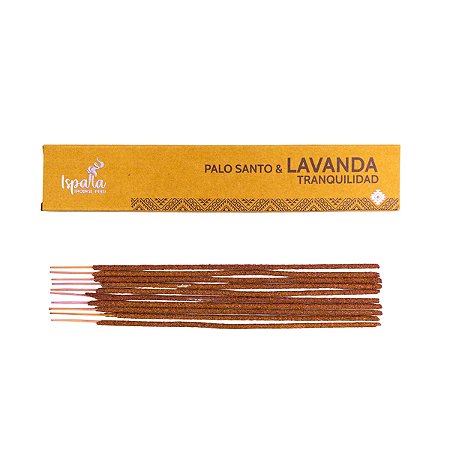 INCENSO PERUANO ISPALLA 10 VARETAS - AROMA PALO SANTO & LAVANDA - TRANQUILIDADE