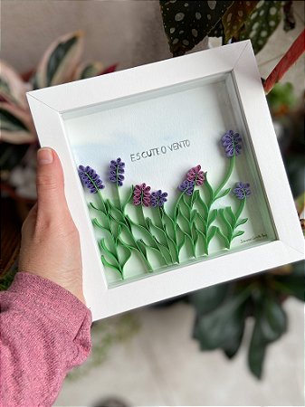 Quadro Escute o Vento (Lavandas)