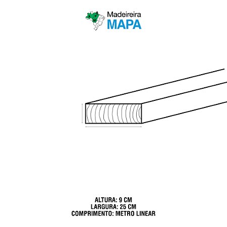 VIGA 9X25 ACIMA DE 8 METROS PEROBA DO PARA