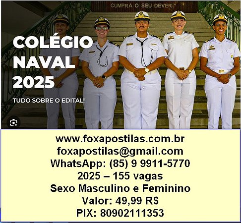 CURSO COMPLETO EM DVD - Colégio Naval - Edição 2025