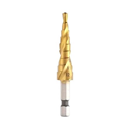 Broca Escalonada 4 A 12 MM HSS PROFISSIONAL ESPIRAL DA MTX