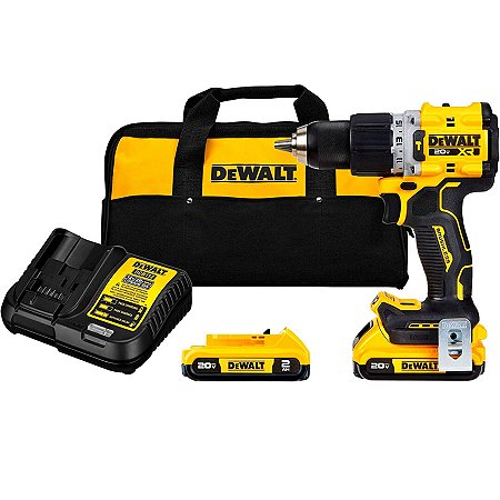 Parafusadeira / Furadeira de Impacto 20V DCD805 Dewalt c/ Acessórios