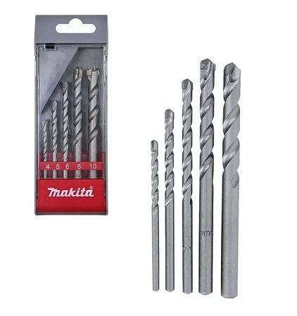 Jogo 5 Brocas para Concreto D-03894 Makita