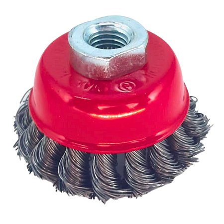 Escova de Aço de Carbono Trançado M14 de 65 mm da MTX