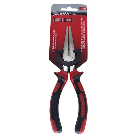 Alicate de Bico Meia Cana Reto 6" Niquelado MTX