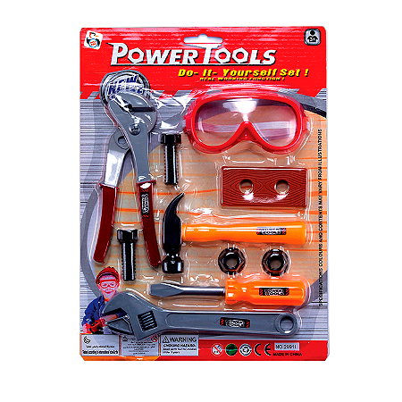 Kit de Ferramentas Infantil Power Tools 3 Modelos