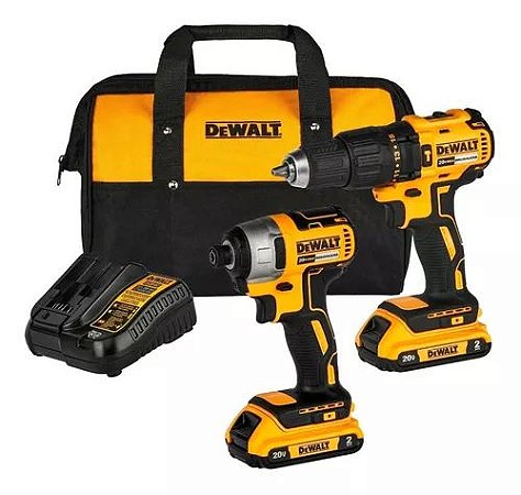 Combo Furadeira Parafusadeira Dcd7781 + Dcf7871 Bolsa Dewalt