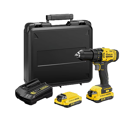 PARAFUSADEIRA S/ IMPACTO 1/2 20V SCD700 STANLEY + ACESSÓRIOS