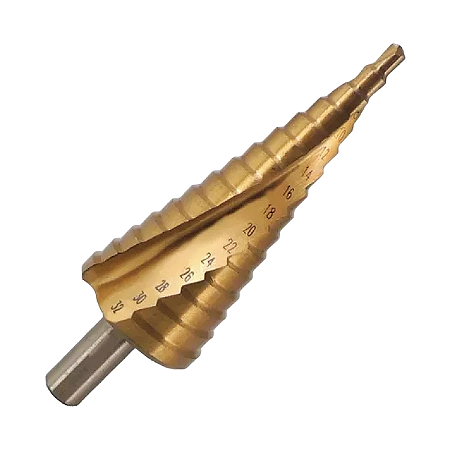 BROCA ESCALONADA 4 MM A 32 MM 15 ETAPAS - FERTAK (12993)