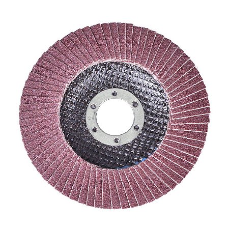 DISCO DE DESBASTE TIPO FLAP, GRAO 120,  115 MM X 22 MM - MTX