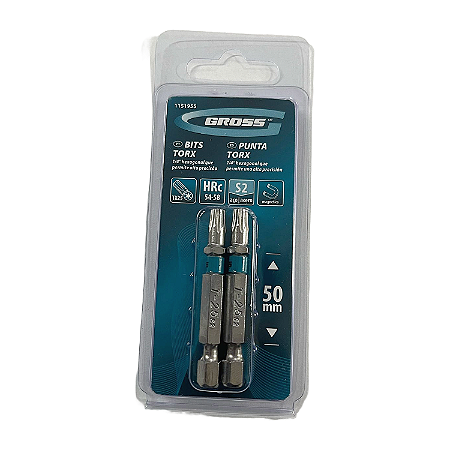 BITS TORX T25 ACO CROMO MOLIBDENIO 50MM 2PCS GROSS - 1151955