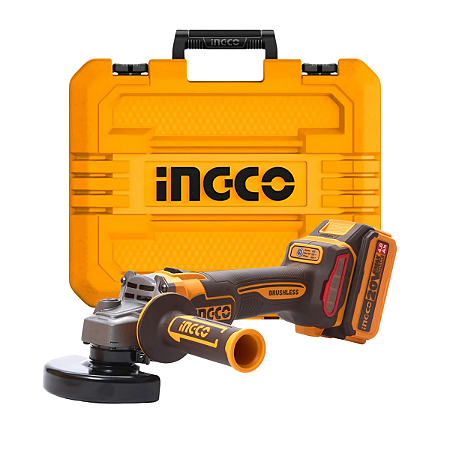 Esmerilhadeira 4.1/2" 20v c/ Bateria 4 Ah + 10 Discos Ingco