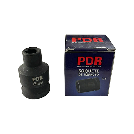 Soquete de Impacto 1/2" Sext. 8mm Curto 38mm PRO1208C - PDR