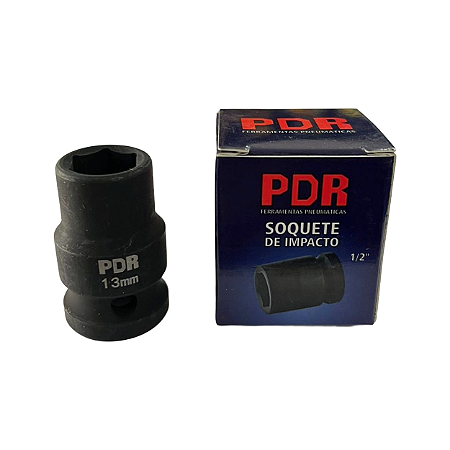 Soquete de Impacto 1/2" Sext. 13mm Curto 38mm PRO1213C - PDR
